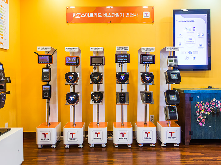歴代のT-moneyバス端末機