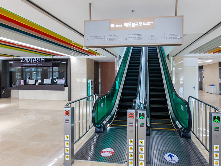 エスカレーターや