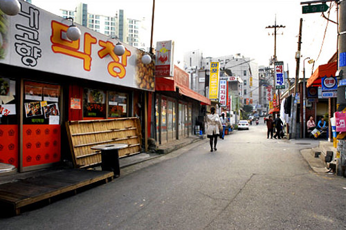 かつての通りの入口