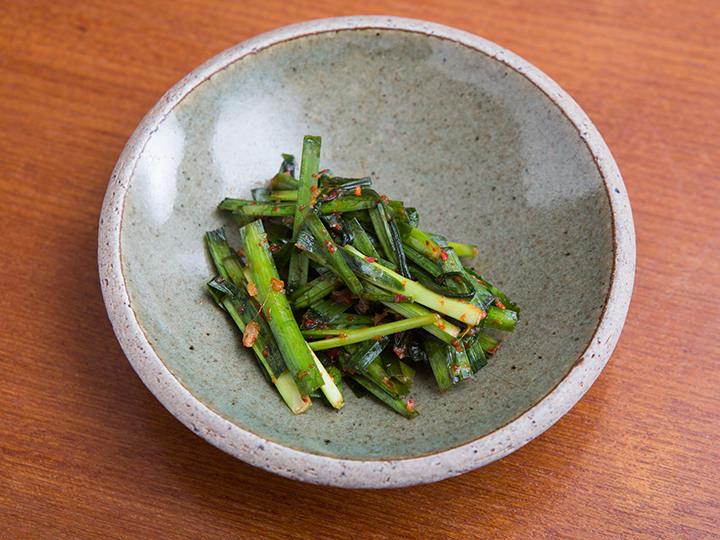 オーナーお手製ニラのキムチ