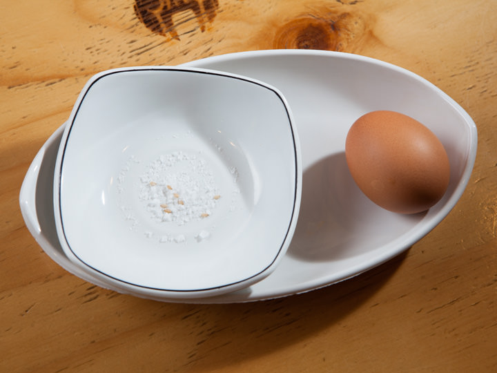 ゆで卵もついてボリューム満点