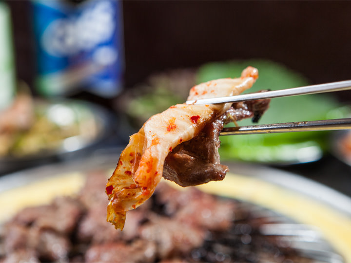 3.焼いたキムチとの組み合わせも最強