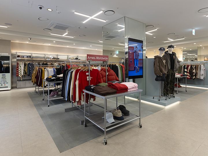 メンズアイテムを多く取扱い