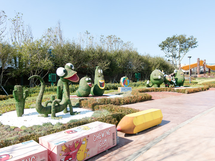 ラーバのキャラクターとSNS映え写真をパシャリ