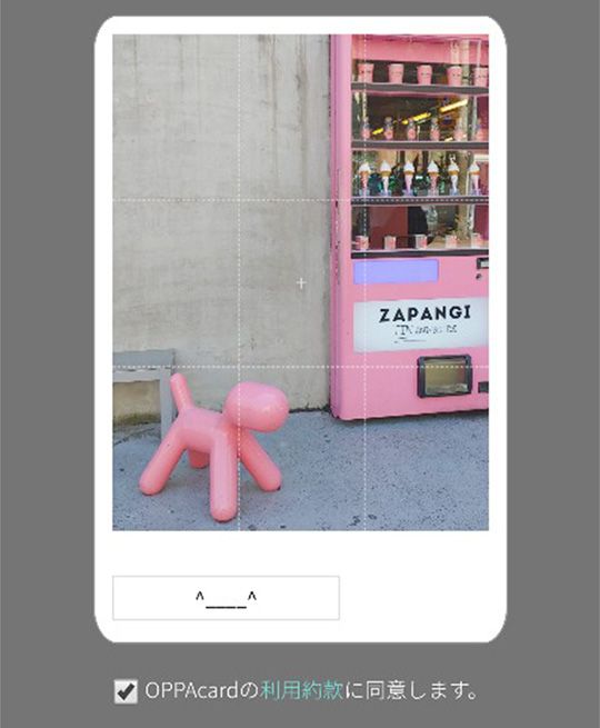 (4)自分のスマホなどの携帯端末のデータフォルダの中から、お気に入りの写真を選択し、編集