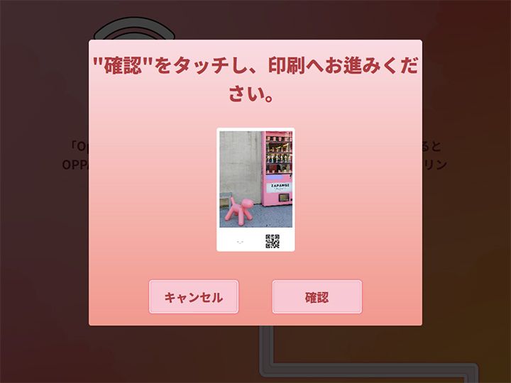 (4)登録イメージに間違いがなければ「確認」