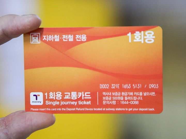 当日のみ有効の1回用交通カード