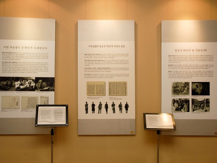 日本軍「慰安婦」についての説明パネル