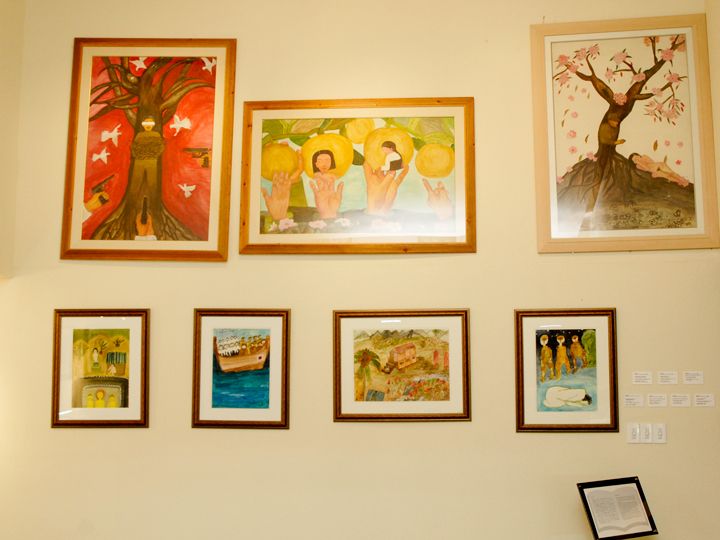 展示場内のハルモニの絵