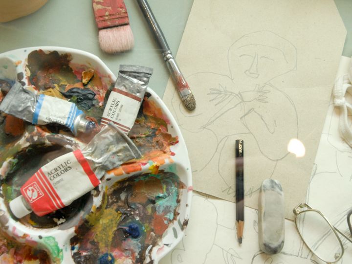 彼女は多くの絵を残した