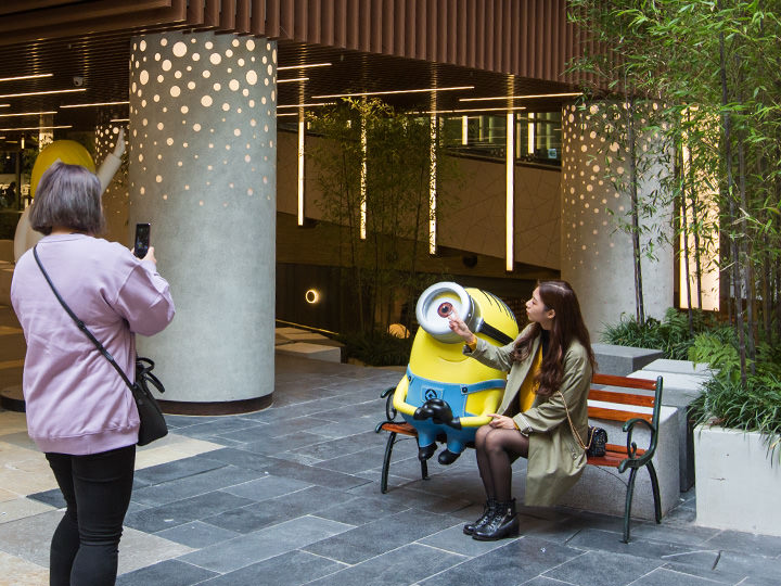 地下1階の展示館ではキャラクター系の展示が多い