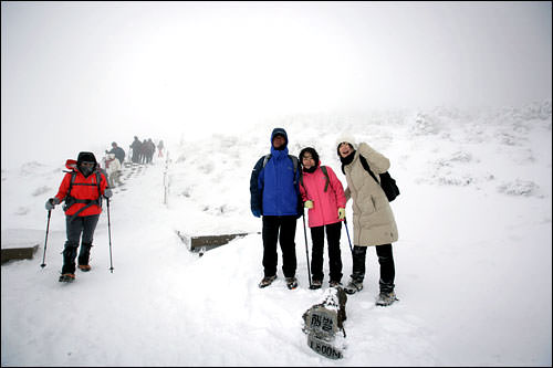 標高1800m地点で記念撮影