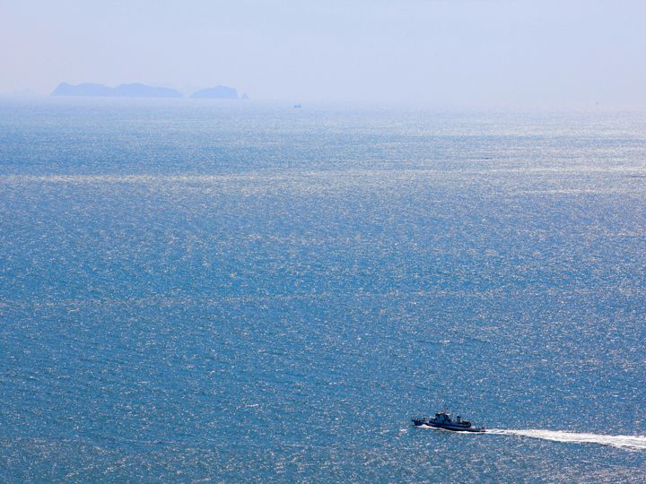 向日庵から見える大海原