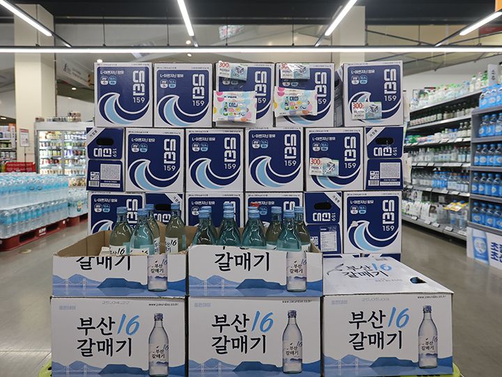 釜山の有名な焼酎(ソジュ)