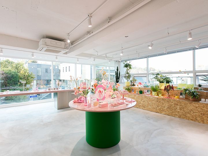 大きい窓から光が入る、明るく爽やかな空間