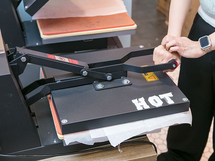 2.高温でプレス