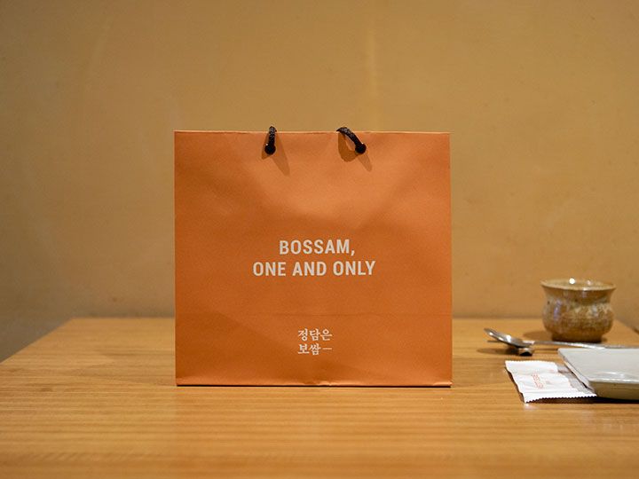 テイクアウト用の袋