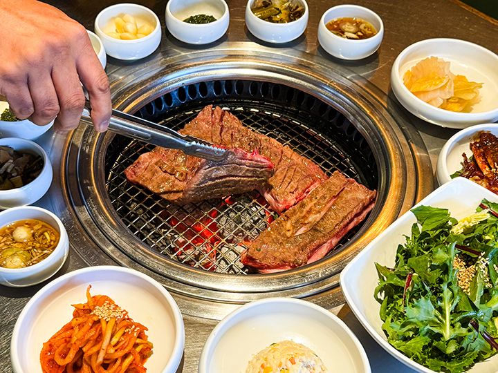 焼くときは、網の位置が「下」