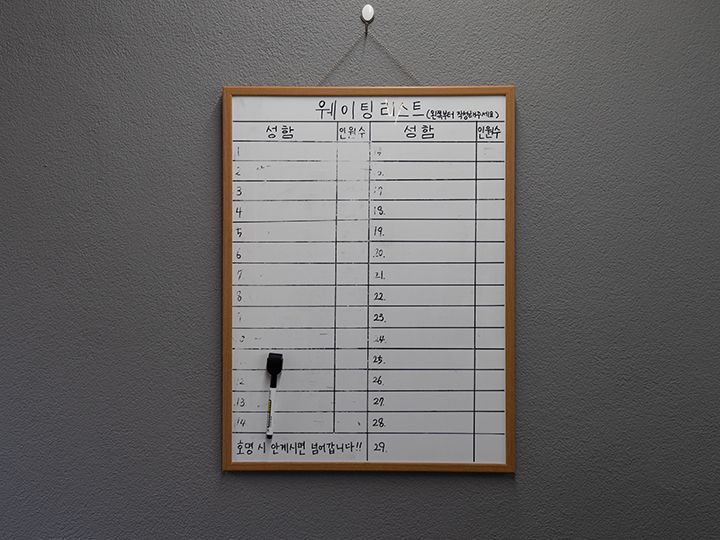 ウェイティングボード
