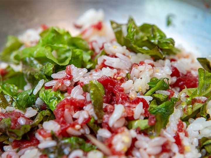 3.コチュジャンが入っていないので、ご飯が赤くならないのが特徴