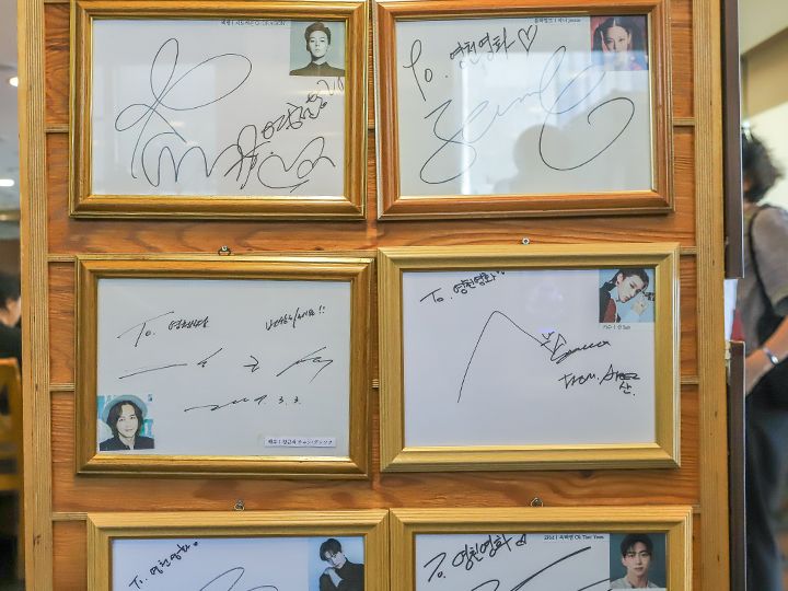 (左上)歌手G-DRAGON
(右上)BLACKPINK・JENNIE
(左下)俳優チャン・グンソク
など