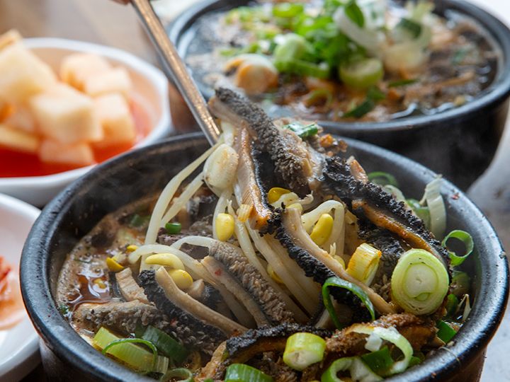 「豆もやし」と「ハチノス」