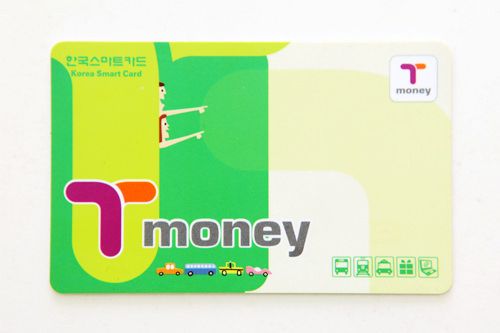 韓国の交通カード「T-moneyカード」※デザインは様々
