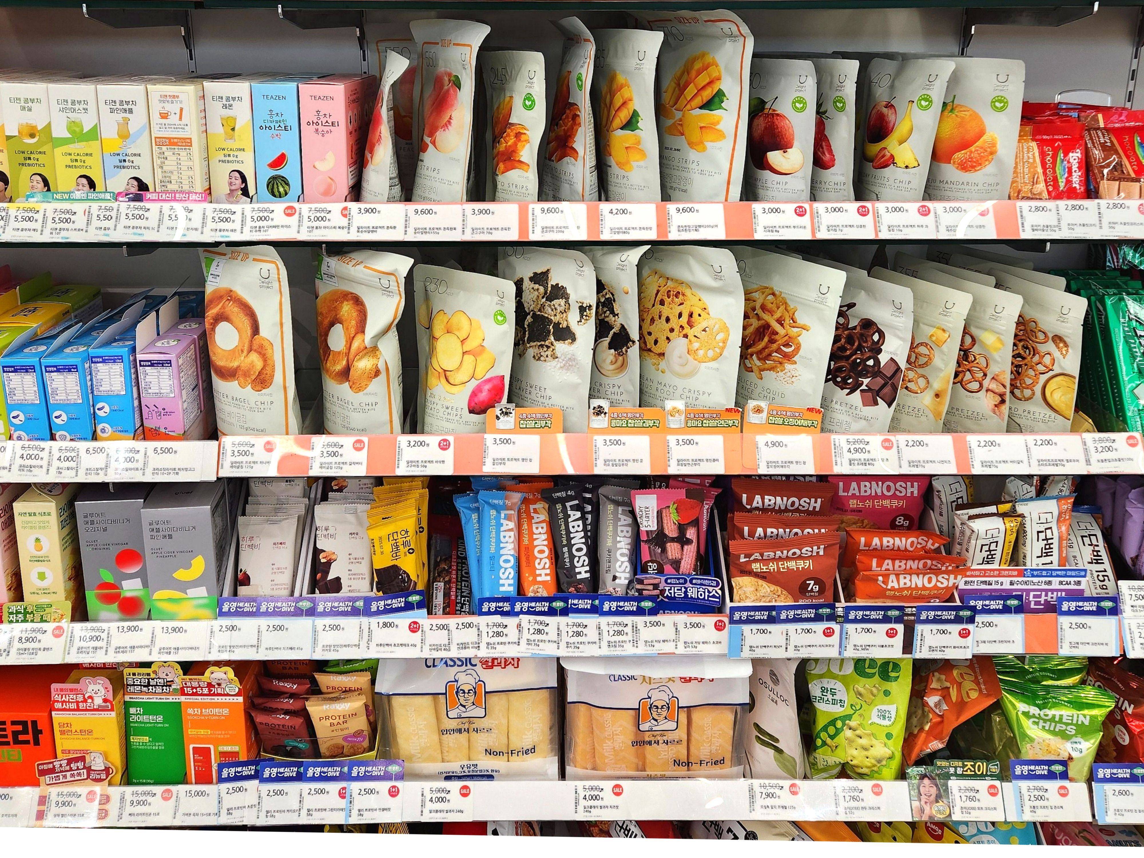 低カロリーなお菓子のラインナップも豊富