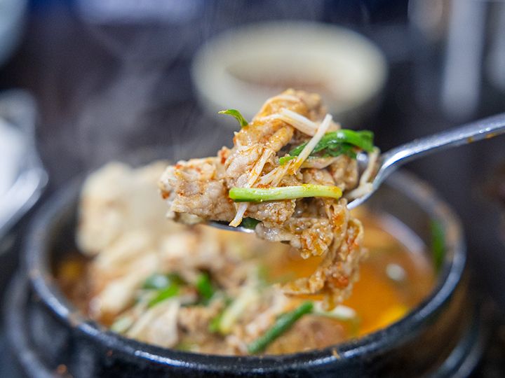 しっかり辛い味付け