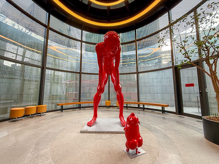 途中にあるモニュメント