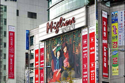 東大門
(地下鉄4号線忠武路駅から地下鉄4号線東大門運動場駅まで1駅、3分)