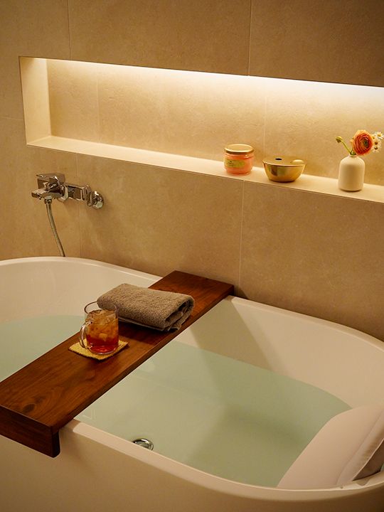 死海バスソルトを入れたお風呂