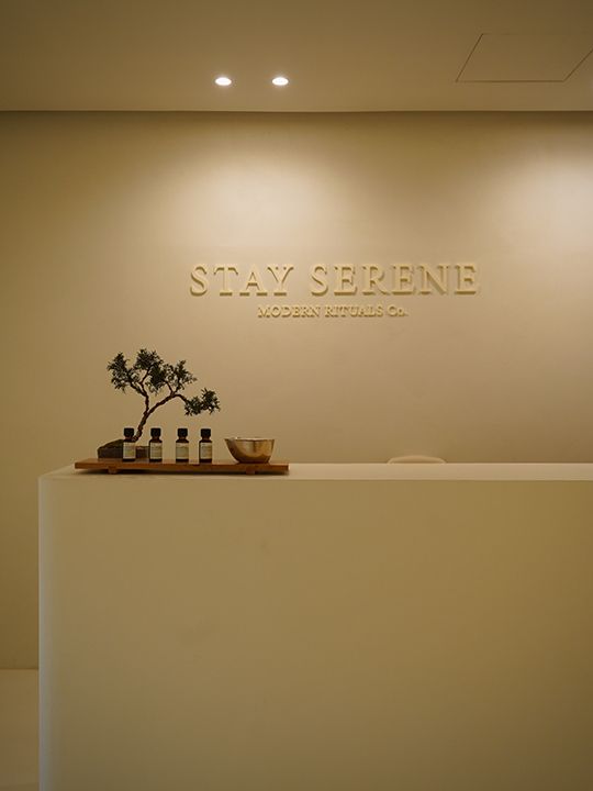 受付(お店は2階)