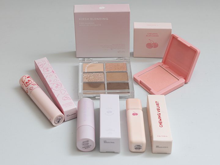 KIRSH BLENDING(キルシーブレンディング)
さくらんぼモチーフで有名な韓国のガーリーストリート系ブランド「KIRSH(キルシー)」のコスメライン。