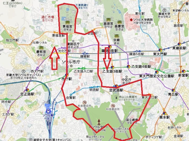 01番循環バス 路線図