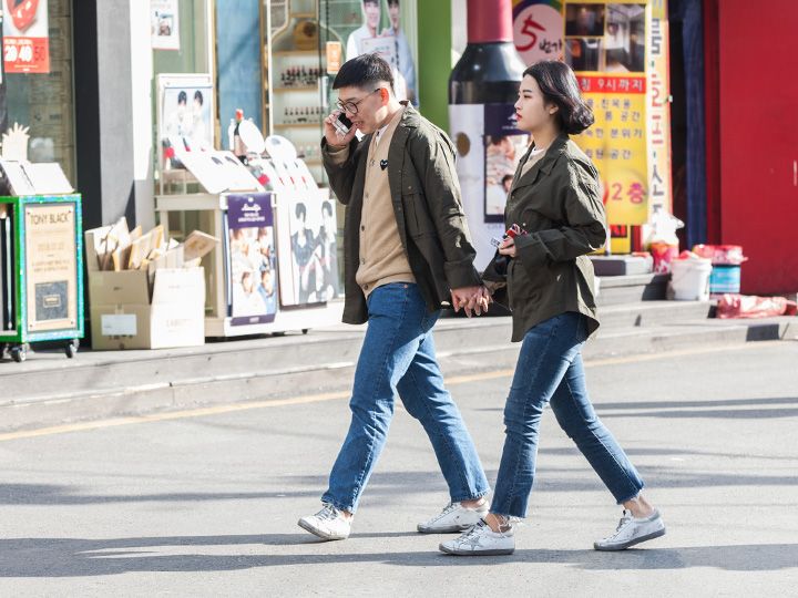 全身ペアルックでコーディネート