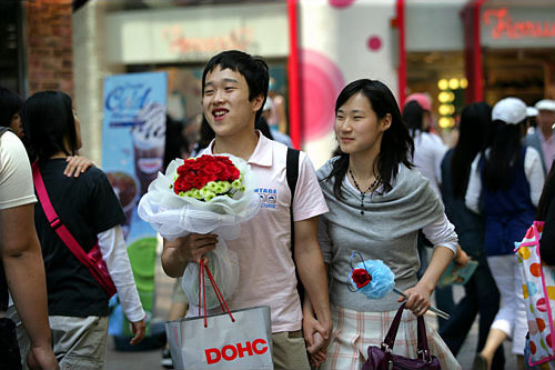 成人の日には20本のバラを