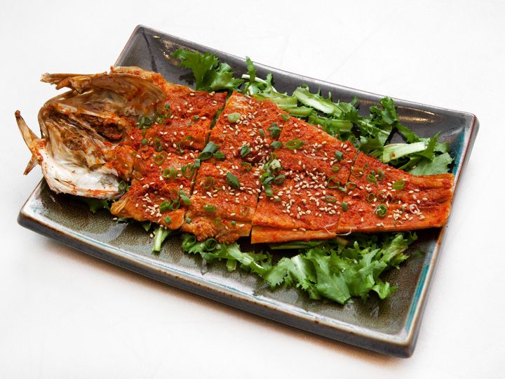 ファンテグイ(干しスケトウダラの薬味焼き)