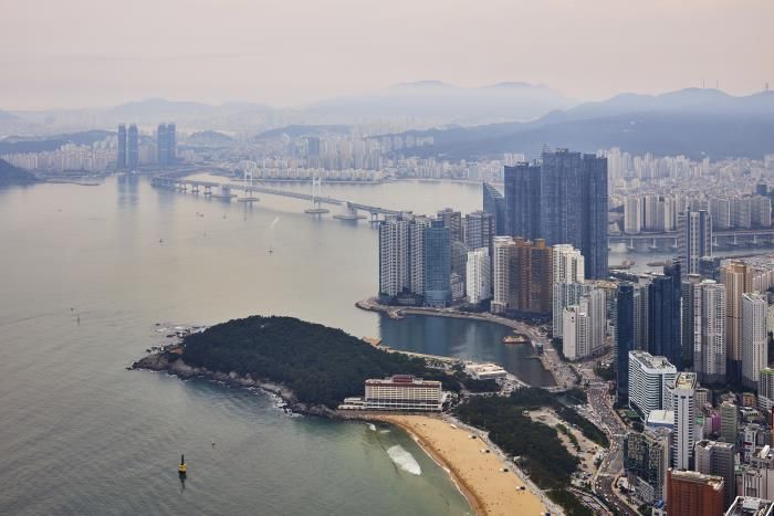 展望台「BUSAN X THE SKY」からの景色