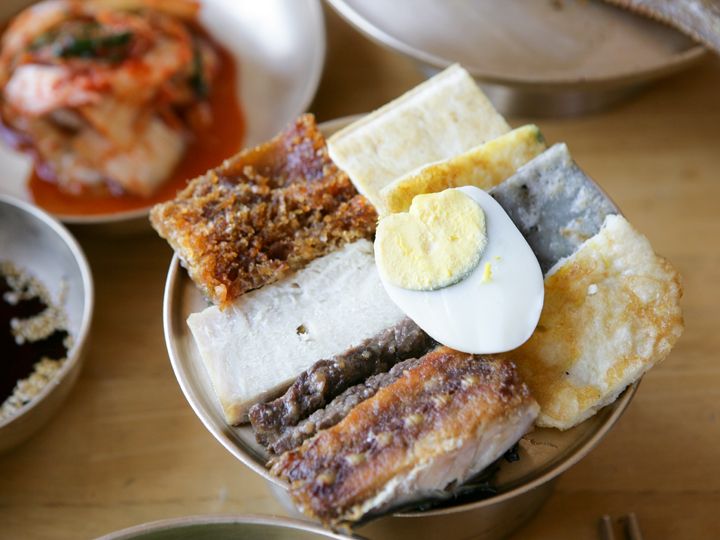 名物塩サバと、チヂミ各種