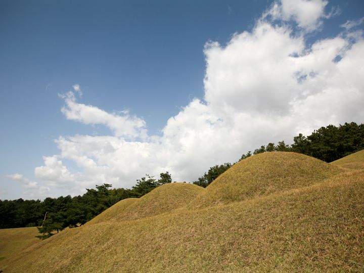 左から4、3、2号墳