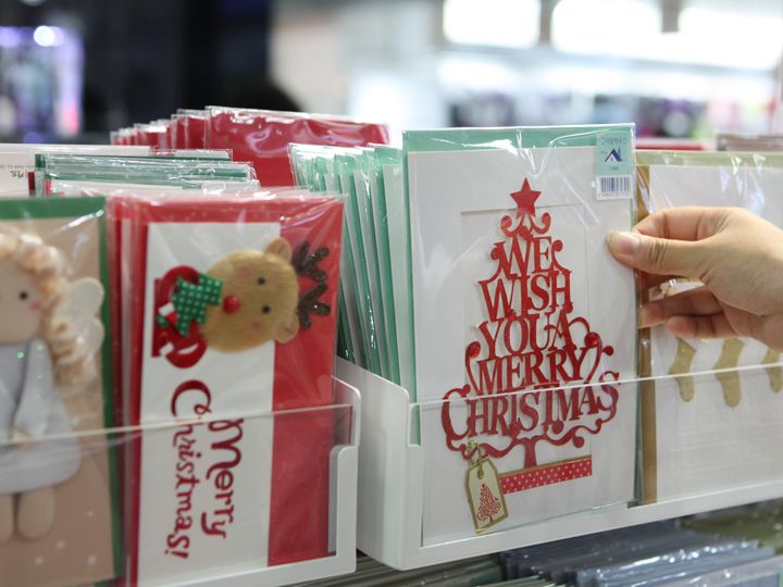 立体的なクリスマスカードも人気