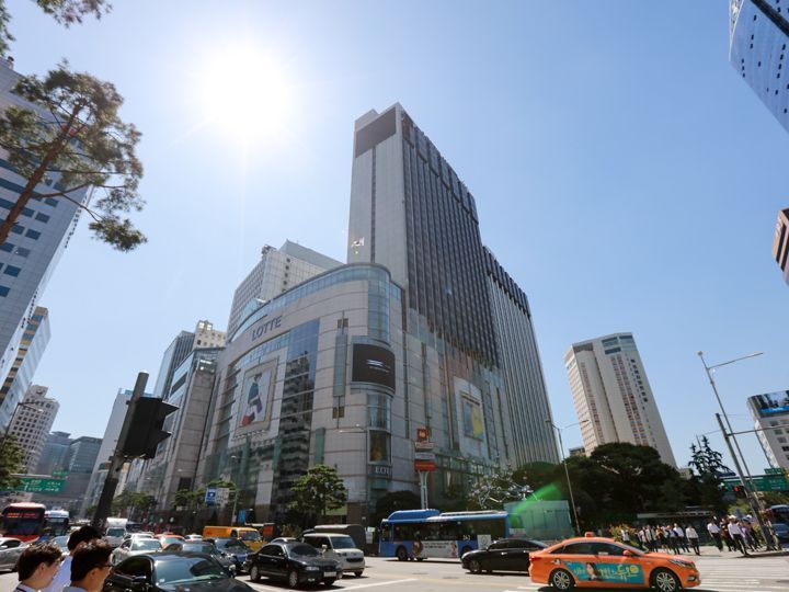 明洞のロッテ百貨店