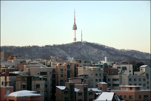 Nソウルタワーも見える