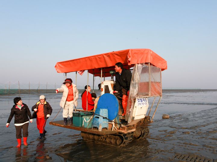 干潟用のトラクター