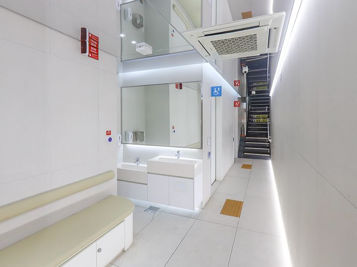 1階は多目的トイレ