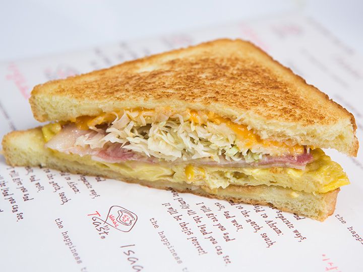 甘くて、しょっぱい独特の味わいの韓国トースト