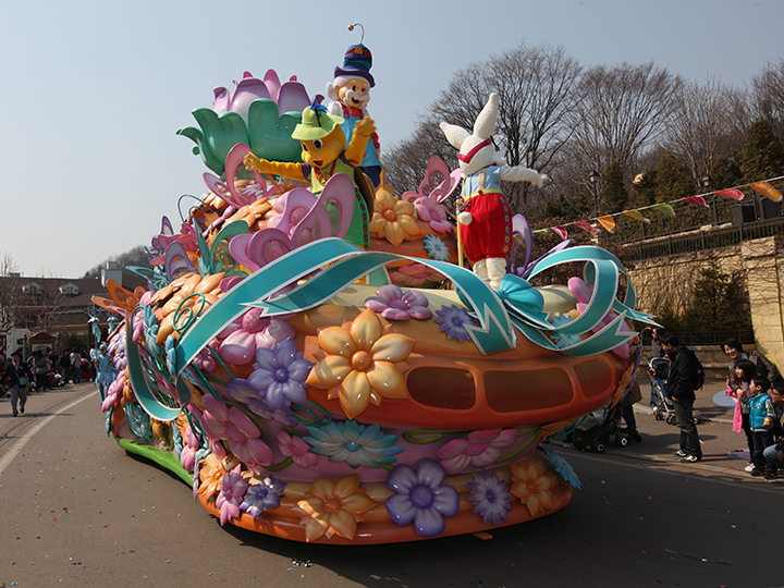 かわいいキャラクターたちと一緒に