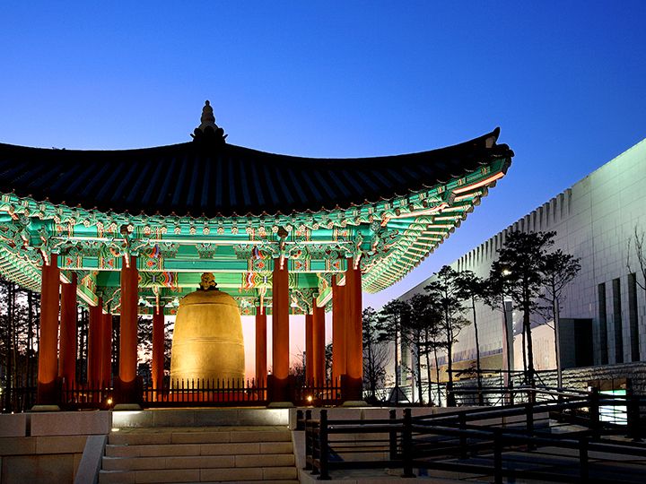 国立中央博物館に保管されている普信閣の鐘(宝物2号)