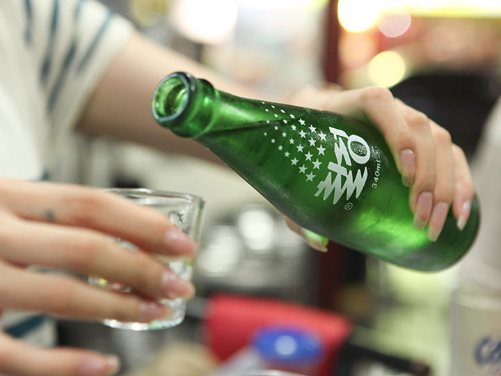 サイダーで割ると爽やかに